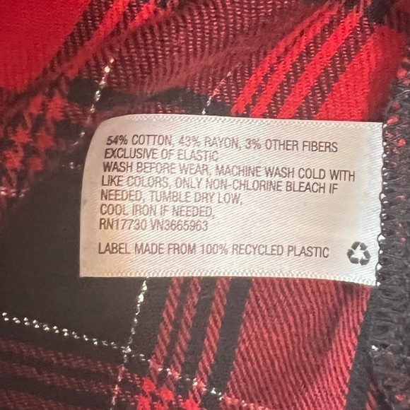 Cat & Jack Girls Plaid Holiday Dress Size Large - Picture 5 of 5